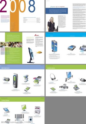 打印機(jī)畫冊中的電子產(chǎn)品 視覺藝術(shù)的科技演繹